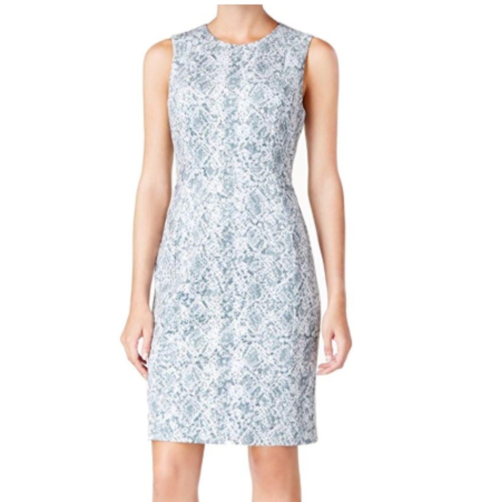 Calvin Klein Faux-Suede Sheath Dress